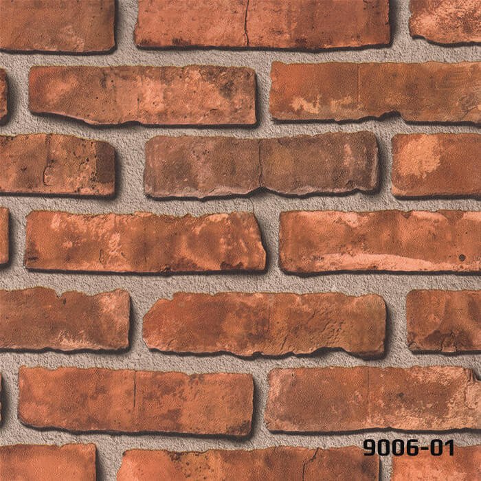 Decowall Decostone Tuğla Desenli 9006-01 Duvar Kağıdı
