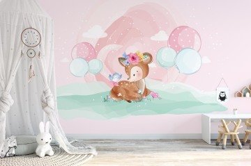 Bambi Özel Baskı Poster Duvar Kağıdı