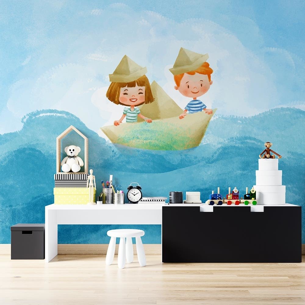 Little Sailors Özel Baskı Poster Duvar Kağıdı