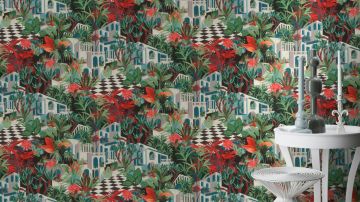 Rasch Tropical House 687408 Duvar Kağıdı