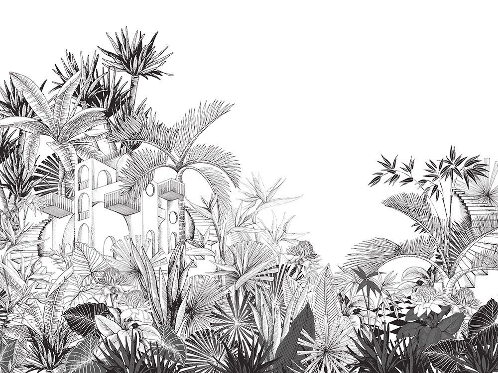 Rasch Tropical House 688153 (3,00 x 4,00m)  Poster
