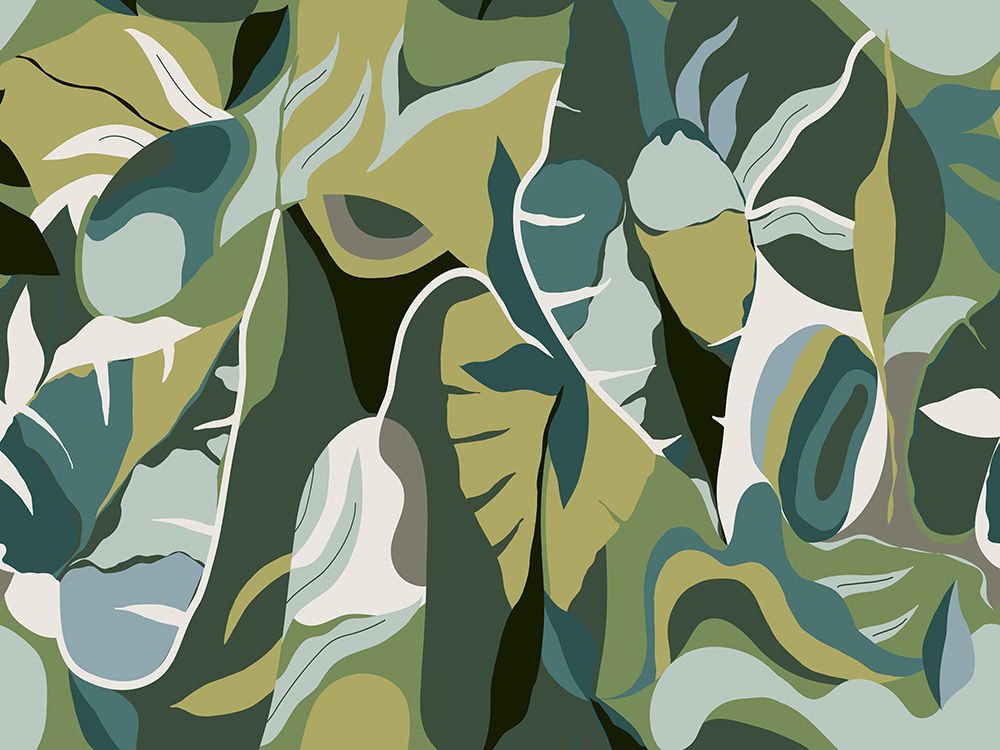 Rasch Tropical House 688184 (3,00 x 4,00m)  Poster