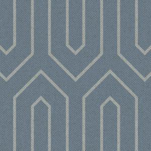 Geometrik Kumaş BK213 Kadife - Mavi