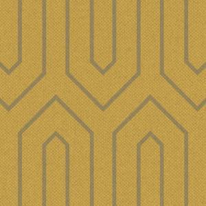 Geometrik Kumaş BK213 Kadife - Sarı