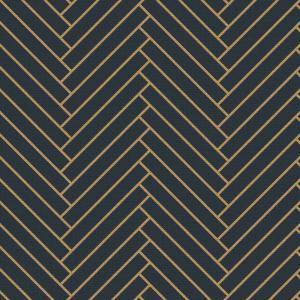 Geometrik Modern Kumaş BK212 Kadife - Lacivert