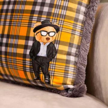 Adawall Home Suit Teddy Desenli Yastık EY263
