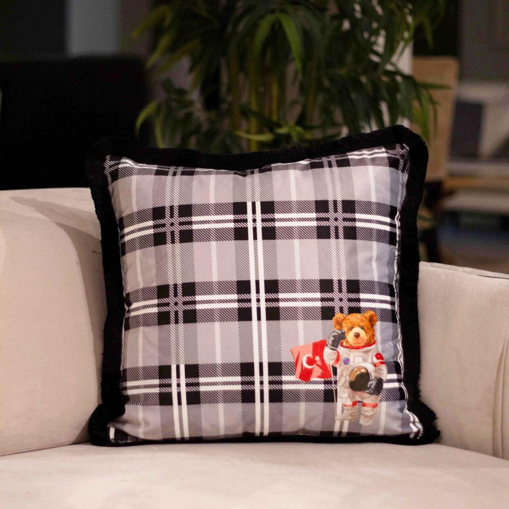 Adawall Home Astronot Teddy Desenli Yastık EY254