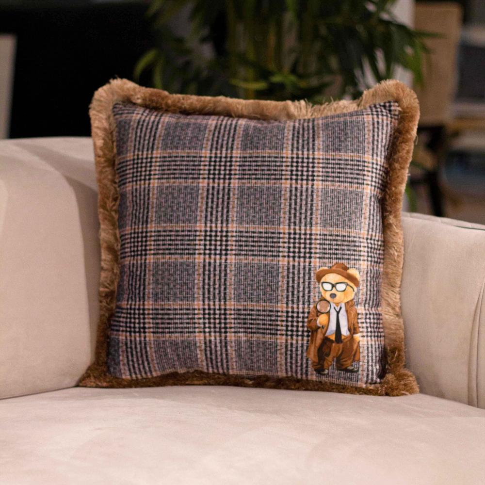 Adawall Home Müfettiş Teddy Desenli Yastık EY259