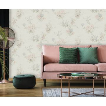 Zambaiti Parati Satin Flowers Z66857 Duvar Kağıdı