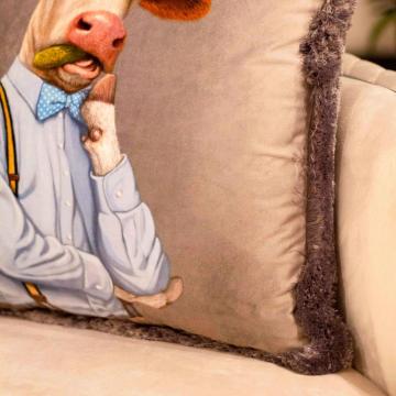 Adawall Home Mr. Cow Desenli Yastık EY252