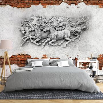 DFM 015 Kabartmalı At Özel Baskı Poster Duvar Kağıdı