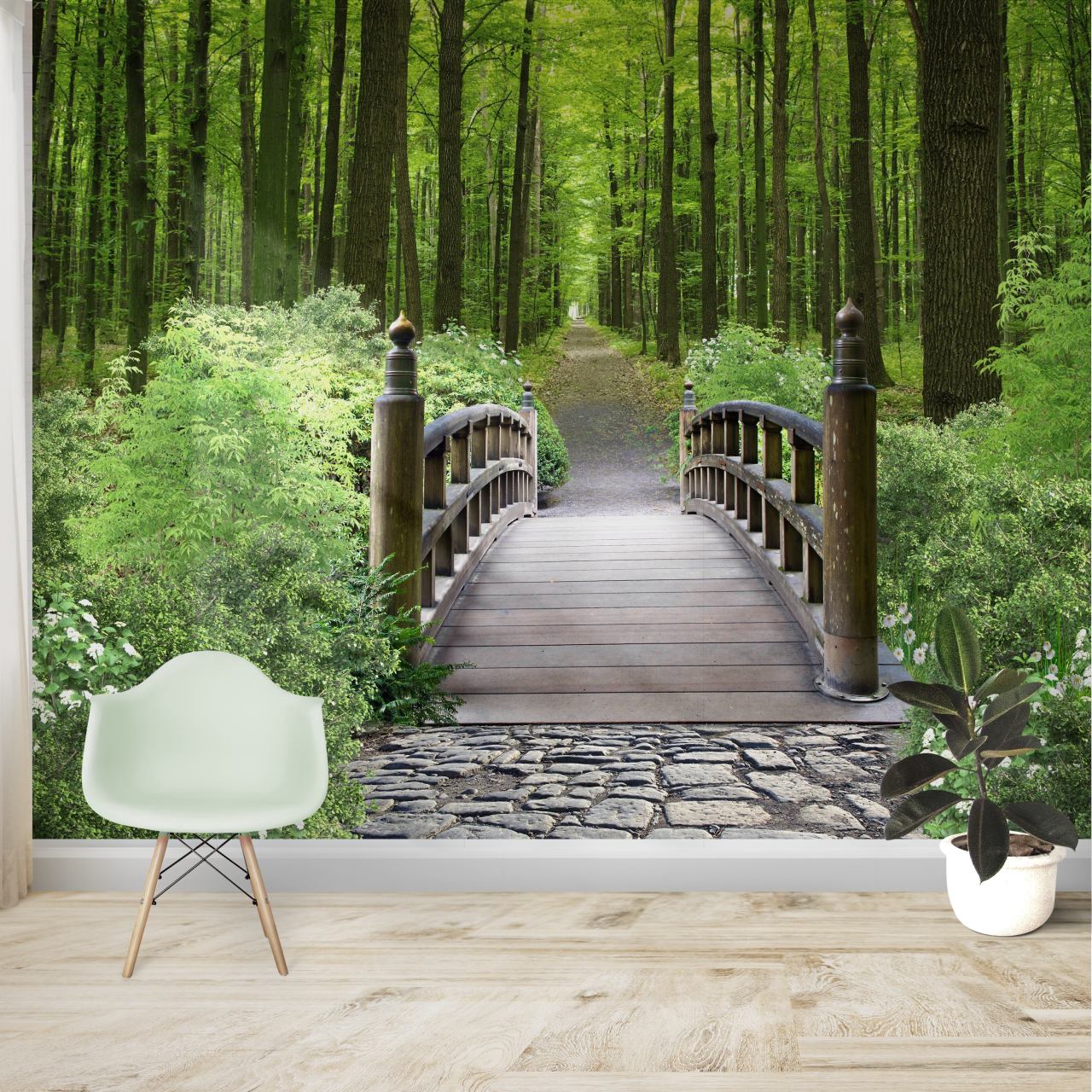 DFM 017 Orman Özel Baskı Poster Duvar Kağıdı