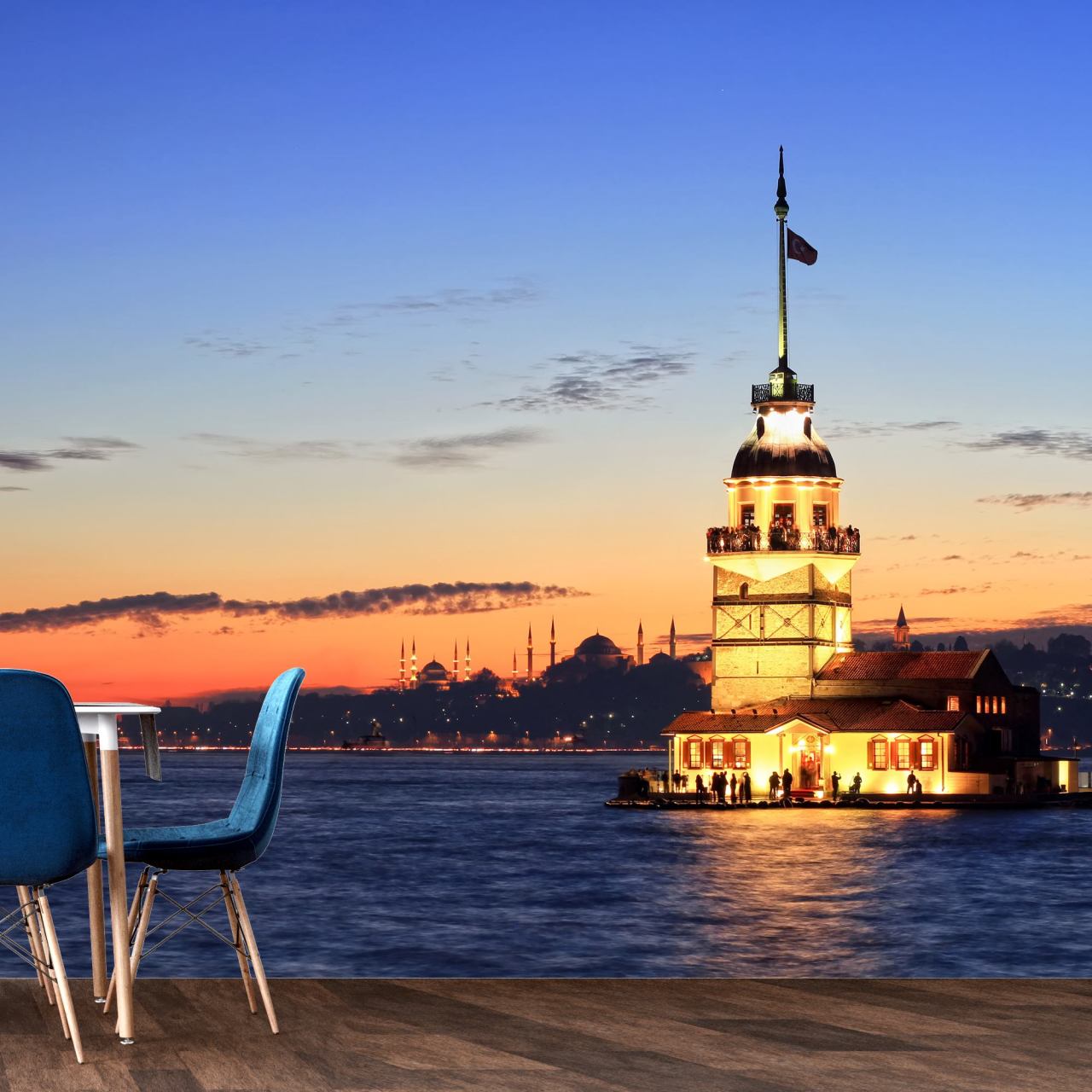 DFM 030 Kız Kulesi Özel Baskı Poster Duvar Kağıdı
