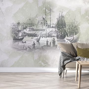 DFM 047 Eski İstanbul Özel Baskı Poster Duvar Kağıdı