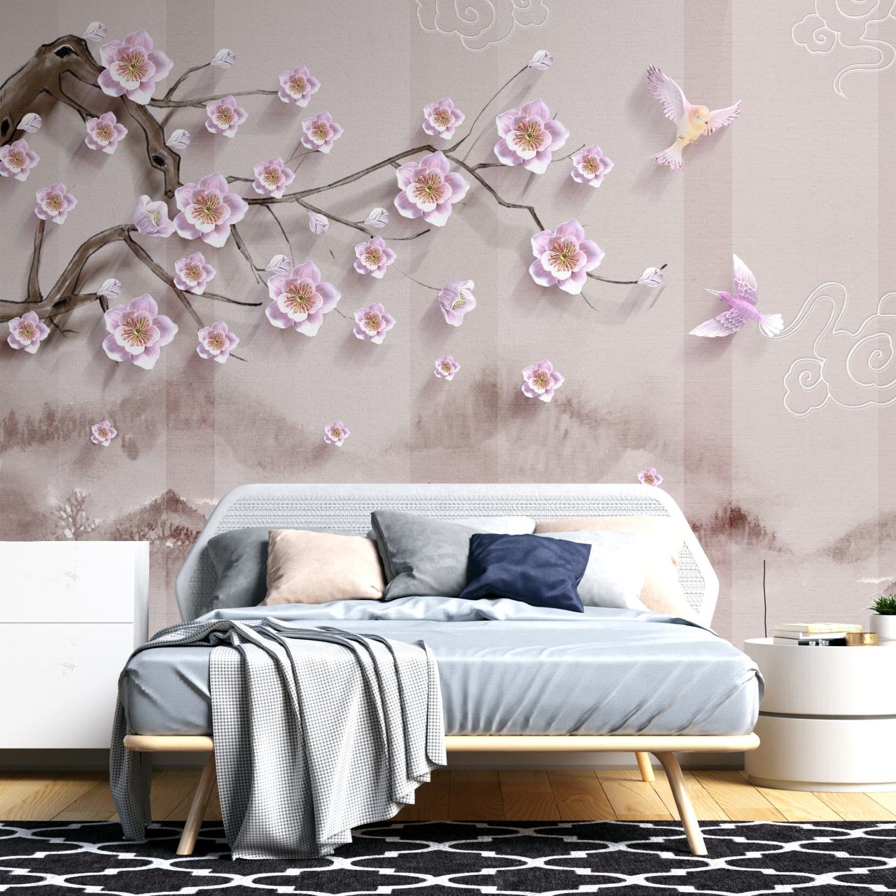 DFM 064 Ağaç Dalı Özel Baskı Poster Duvar Kağıdı