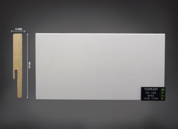 Topkapı 10 cm Beyaz Pvc Süpürgelik