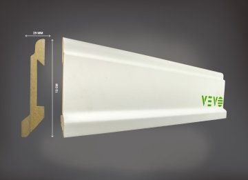 Kule 12 cm Beyaz Soft Touch Süpürgelik