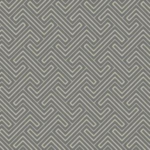 Geometrik Dokulu Kumaş BK220 Black Out - Gri