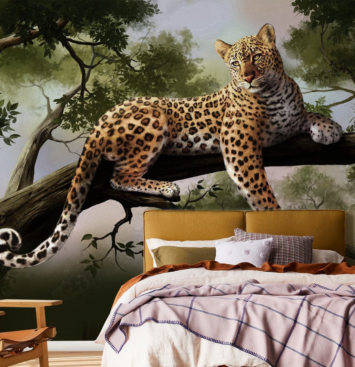 DFM 156 Leopar Özel Baskı Poster Duvar Kağıdı