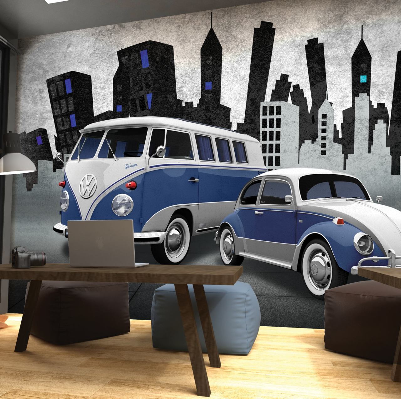 DFM 166 Volkswagen Özel Baskı Poster Duvar Kağıdı