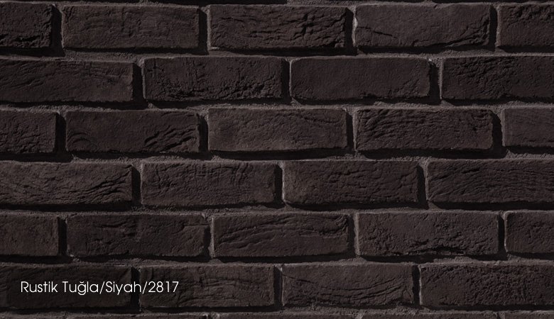 Country Stone Rustik Tuğla Siyah Dekoratif Tuğla 2817