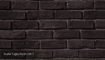 Country Stone Rustik Tuğla Siyah Dekoratif Tuğla 2817