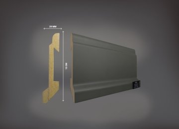 Kule 12 cm Fırtına Gri Soft Touch Süpürgelik