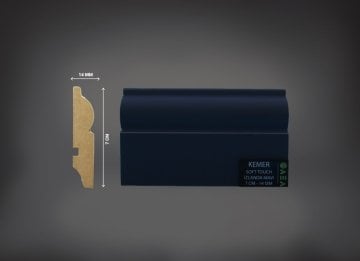 Kemer 7 cm İzlanda Mavi Soft Touch Süpürgelik