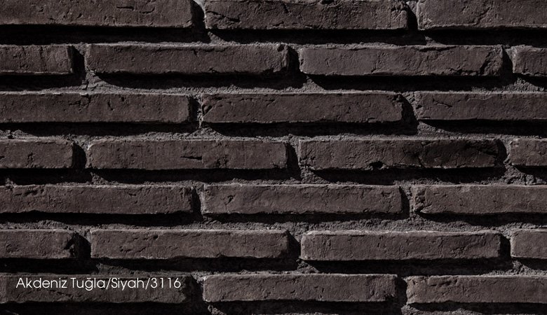 Country Stone Akdeniz Tuğla Siyah Dekoratif Tuğla 3116