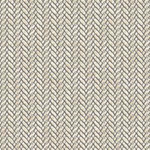 Modern Geometrik Desenli Kumaş BK223 Kadife - Krem