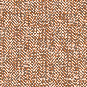 Modern Geometrik Desenli Kumaş BK223 Kadife - Turuncu