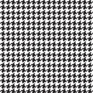 Kazayağı Desenli Kumaş BK222 Kadife - Siyah