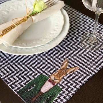 Animal Amerikan Servis Kumaş 4'lü Set 50*35