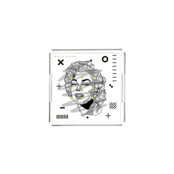Marilyn Monroe Pleksi Tepsi PT2137 - 25cm*25cm