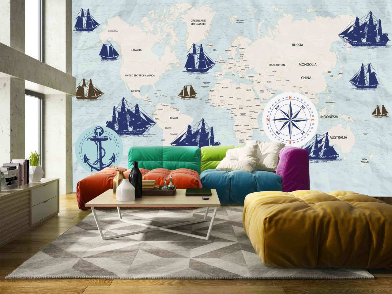 Adawall Moneta M1027 Serisi Özel Baskı Poster Duvar Kağıdı