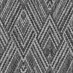 Zigzag Kumaş BK218 Kadife - Siyah