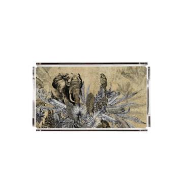 Figüratif Fil Pleksi Tepsi PT2121 - 40cm*24cm