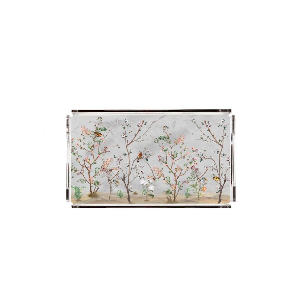 Gri Bahçe Pleksi Tepsi PT2120 - 40cm*24cm