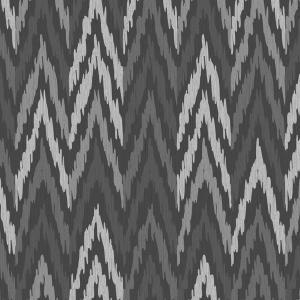 Renkli Zigzag Kumaş BK217 Black Out - Siyah-Gri