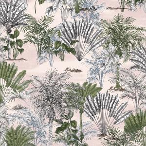 Tropical Kumaş BK208 Black Out - Pembe
